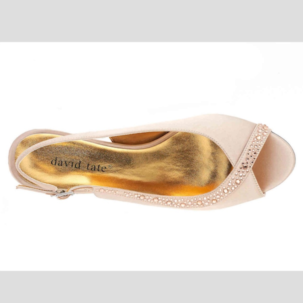 🆕 DAVID TATE Dalida Sandal Wedding Shoe Size 6.5